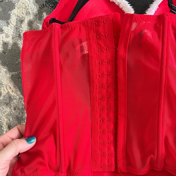 Fredrick’s of Hollywood Christmas Lingerie Corset Top - Picture 5 of 10